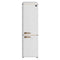 Forno Storico 22-Inch 9 Cu.Ft. Retro Bottom Freezer Refrigerator in White with Copper-Tone Handle (FFFFD1745-22WHT)