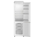 Forno Storico 22-Inch 9 Cu.Ft. Retro Bottom Freezer Refrigerator in White with Copper-Tone Handle (FFFFD1745-22WHT)