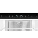 Bottom freezer control panel with temperature and function icons