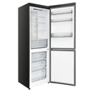 Custodia 24-Inch Bottom Freezer, 10.3 Cu. Ft., Right Swing, Ice Maker, Total No frost, Fast Cool & Fast  Freeze in Black with Antique Brass Handles (FFFFD1766-24BLK-RS)