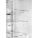 Custodia 24-Inch Bottom Freezer, 10.3 Cu. Ft., Right Swing, Ice Maker, Total No frost, Fast Cool & Fast  Freeze in Black with Antique Brass Handles (FFFFD1766-24BLK-RS)