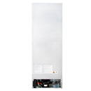 Forno Custodia 24-Inch Bottom Freezer, 10.3 Cu. Ft., Right Swing, Ice Maker, Total No frost, Fast Cool & Fast  Freeze in White with Antique Brass Handles (FFFFD1766-24WHT-RS)