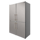Forno Custodia 48-Inch Bottom Freezer Refrigerator with 20.6 Cu. Ft. Total No frost, Fast Cool & Fast Freeze in Stainless Steel (FFFFD1766-48S)