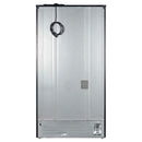 Forno Rivello 36-Inch French Door 27.4 Cu. Ft. Refrigerator with Internal Water Dispenser in Black with Antique Brass Handles (FFFFD1783-36BLK)