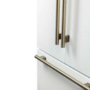Forno Rivello 36-Inch French Door 27.4 Cu. Ft. Refrigerator with Internal Water Dispenser in White with Antique Brass Handles (FFFFD1783-36WHT)