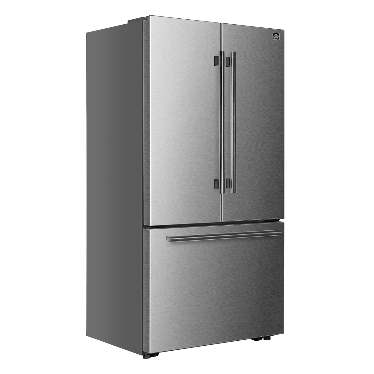 Forno Fiorano 36-Inch French Door Refrigerator with 20.2 Cu. Ft. Internal Water Dispenser & Automatic Ice Maker in Stainless Steel