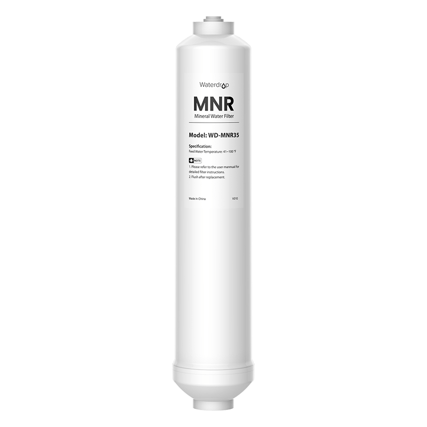 Waterdrop mineral water filter cartridge, MNR, model WD-MNR35, white cylinder