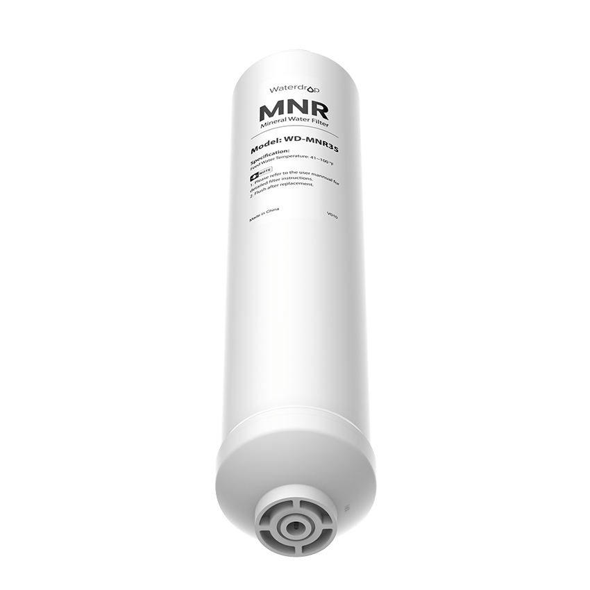 Waterdrop MNR mineral water filter cartridge bottom outlet with quick-connect fitting