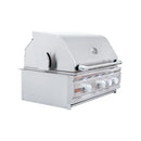 Renaissance Cutlass Pro 30-Inch Propane Gas Grill w/ Rear Burner, Briquette Trays & Blue LED Lights w/ Cart & Gas Connection (RON30B LP CK)