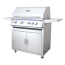 Renaissance Premier 32-Inch Propane Gas Grill w/ Blue LED, Rear Burner, Cart & Gas Connection (RJC32AL LP CK)