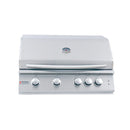 Renaissance Premier 32-Inch Propane Gas Grill w/ Blue LED, Rear Burner, Cart & Gas Connection (RJC32AL LP CK)