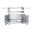 Renaissance Premier 32-Inch Propane Gas Grill w/ Blue LED, Rear Burner, Cart & Gas Connection (RJC32AL LP CK)