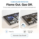 ROBAM G-Series 30-Inch Cooktop with 5 Burners in Stainless Steel (G513)
