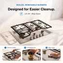 ROBAM G-Series 30-Inch Cooktop with 5 Burners in Stainless Steel (G513)