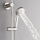 Forno Acqua Spa Retrofit 9-Inch Overhead Rainfall  Shower with 1.8 GPM Flow Rate, Handheld, Body Jets, 6 Way Diverter in Brushed Nickel (SC31BN-C8)