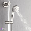 Forno Acqua Spa Retrofit 9-Inch Overhead Rainfall Shower with 2.5 GPM Flow Rate, Handheld, Body Jets, 6 Way Diverter in Brushed Nickel (SC31BN-C2)