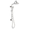 Forno Acqua Spa Retrofit 9-Inch Overhead Rainfall Shower with 2.5 GPM Flow Rate, Handheld, Body Jets, 6 Way Diverter in Brushed Nickel (SC31BN-C2)