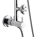 Forno AcquaSPA Retrofit 9-Inch Overhead Rainfall Shower with 1.8 GPM Flow Rate, Handheld, Body Jets, 6 Way Diverter in Polished Stainless Steel (SC31CP-C8)