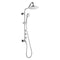 Forno Acqua Spa Retrofit 9-Inch Overhead Rainfall Shower with 2.5 GPM Flow Rate, Handheld, Body Jets, 6 Way Diverter in Polished Stainless Steel (SC31CP-C2)