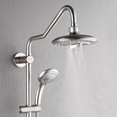 Forno Acqua Spa Retrofit 8-Inch Overhead Rainfall Shower with 1.8 GPM Flow Rate, Handheld, Body Jets, 6 Way Diverter in Brushed Nickel (SC32BN-C8)
