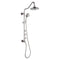 Forno Acqua Spa Retrofit 8-Inch Overhead Rainfall Shower with 1.8 GPM Flow Rate, Handheld, Body Jets, 6 Way Diverter in Brushed Nickel (SC32BN-C8)
