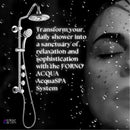 Forno Acqua Spa Retrofit 8-Inch Overhead Rainfall Shower with 1.8 GPM Flow Rate, Handheld, Body Jets, 6 Way Diverter in Polished Stainless Steel (SC32CP-C8)