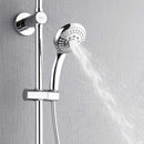 Forno Acqua Spa Retrofit 8-Inch Overhead Rainfall Shower with 1.8 GPM Flow Rate, Handheld, Body Jets, 6 Way Diverter in Polished Stainless Steel (SC32CP-C8)