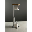 Kingston Brass Edenscape Freestanding Toilet Paper Holder with Storage Shelf, Polished Chrome (SCC8501)