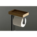Kingston Brass Edenscape Freestanding Toilet Paper Holder with Storage Shelf, Polished Chrome (SCC8501)