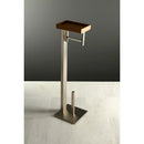 Kingston Brass Edenscape Freestanding Toilet Paper Holder with Storage Shelf, Brushed Nickel (SCC8508)