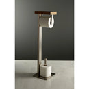 Kingston Brass Edenscape Freestanding Toilet Paper Holder with Storage Shelf, Brushed Nickel (SCC8508)