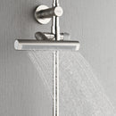 Forno Acqua Fall 9-Inch Overhead Rainfall Shower with 2.5 GPM Flow Rate, Handheld, Body Jets in Brushed Nickel (SCW1BN-S2)