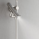 Forno Acqua Fall 9-Inch Overhead Rainfall Shower with 1.8 GPM Flow Rate, Handheld, Body Jets in Brushed Nickel Finish (SCW1BN-S8)
