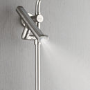 Forno Acqua Fall 9-Inch Overhead Rainfall Shower with 2.5 GPM Flow Rate, Handheld, Body Jets in Brushed Nickel (SCW1BN-S2)