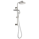Forno Acqua Fall 9-Inch Overhead Rainfall Shower with 2.5 GPM Flow Rate, Handheld, Body Jets in Brushed Nickel (SCW1BN-S2)