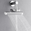 Forno Acqua Fall 9-Inch Overhead Rainfall Shower with 1.8 GPM Flow Rate, Handlheld, Body Jets in Polished Stainless Steel (SCW1CP-S8)