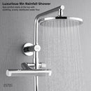 Forno Acqua Fall 9-Inch Overhead Rainfall Shower with 1.8 GPM Flow Rate, Handlheld, Body Jets in Polished Stainless Steel (SCW1CP-S8)