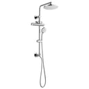 Forno Acqua Fall 9-Inch Overhead Rainfall Shower with 1.8 GPM Flow Rate, Handlheld, Body Jets in Polished Stainless Steel (SCW1CP-S8)