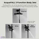 Forno Acqua Fall 8-Inch Overhead Rainfall Shower with 2.5 GPM Flow Rate, Handheld, 7 Way Diverter, Body Jets in Matte Black (SCW2BK-C2)