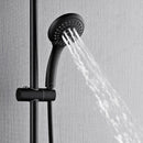 Forno Acqua Fall 8-Inch Overhead Rainfall Shower with 1.8 GPM Flow Rate, Handheld, 7 Way Diverter, Body Jets in Matte Black (SCW2BK-C8)