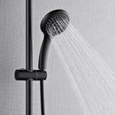 Forno Acqua Fall 8-Inch Overhead Rainfall Shower with 2.5 GPM Flow Rate, Handheld, 7 Way Diverter, Body Jets in Matte Black (SCW2BK-C2)