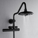 Forno Acqua Fall 8-Inch Overhead Rainfall Shower with 2.5 GPM Flow Rate, Handheld, 7 Way Diverter, Body Jets in Matte Black (SCW2BK-C2)