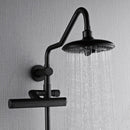 Forno Acqua Fall 8-Inch Overhead Rainfall Shower with 1.8 GPM Flow Rate, Handheld, 7 Way Diverter, Body Jets in Matte Black (SCW2BK-C8)