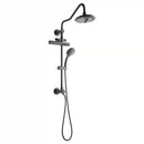 Forno Acqua Fall 8-Inch Overhead Rainfall Shower with 1.8 GPM Flow Rate, Handheld, 7 Way Diverter, Body Jets in Matte Black (SCW2BK-C8)
