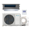 Senville 12K BTU Mini Split with 20 SEER2, 230V Concealed Duct Air Conditioner and Heat Pump Condenser (SENA-12HF-ID)