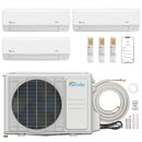 Senville Mini Split - 3-Zone 36,000 BTU Ductless Air Conditioner and Heat Pump Condenser with 23 SEER2 and Ductless Wall Mounted Air Handler (SENA-36HF/T)
