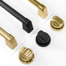 ZLINE 5-Piece Appliance Package - 30-Inch Paramount Autograph Gas Range, Wall Mount Range Hood, 36-Inch French Door Refrigerator, Dishwasher, and 30-Inch Microwave Drawer in Stainless Steel with Gold Accents