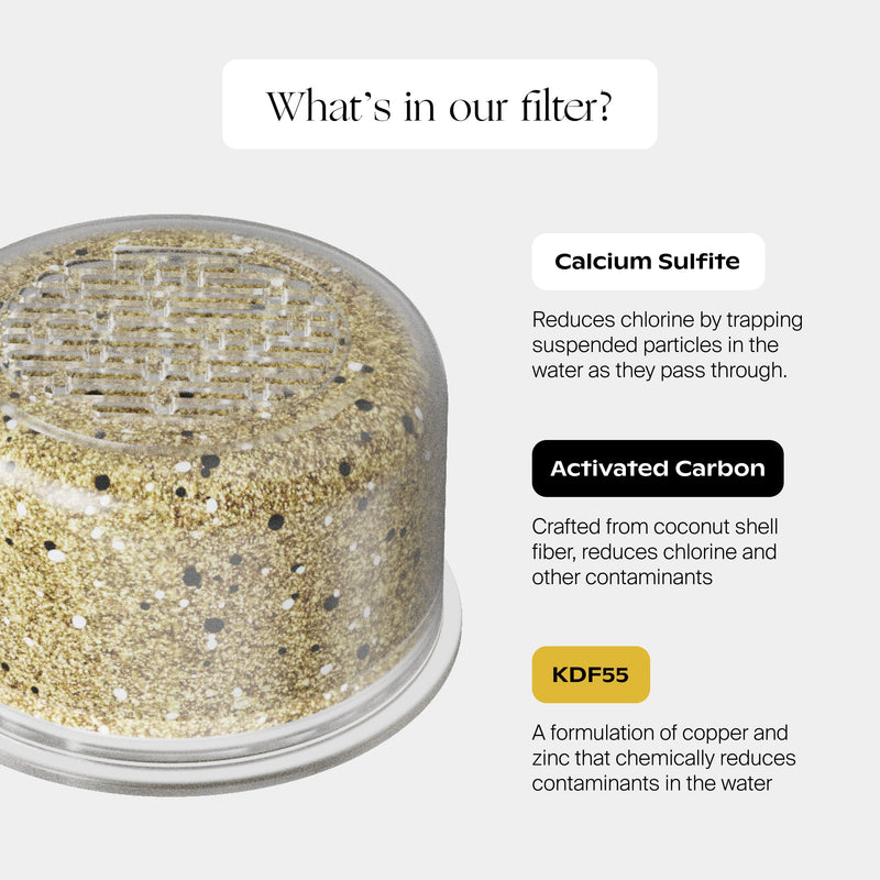 Canopy Filtered Tool-Free Showerhead with Felt Diffuser