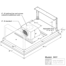 Victory Sky 600 CFM Recessed Ceiling Mount Range Hood in Stainless Steel (SKY)