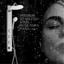 Forno Acqua Spa 9-inch Overhead Rainfall Shower Panel with 1.8 GPM Flow Rate, Handheld, Body Jets in Stainless Steel (SL31BC-8)
